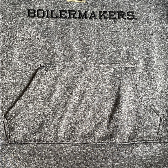 Gray Purdue Boilermakers Hoodie, men’s small. Fleece lined, excellent condition - Picture 11 of 13